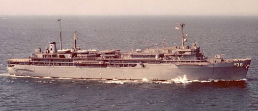 USS L. Y. Spear (AS-36) underway